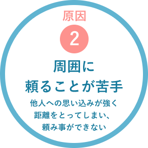 原因２：周囲に頼ることが苦手